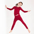 burgundy-long-sleeve-pjs Big Dreams Little Jammie Session Sophia's Style-1