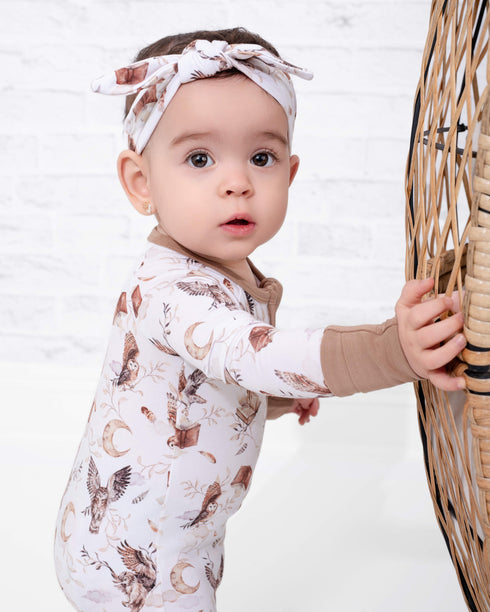 feathers-and-fables-owl-tencel™-modal-romper Big Dreams Little Jammie Session Sophia's Style-2