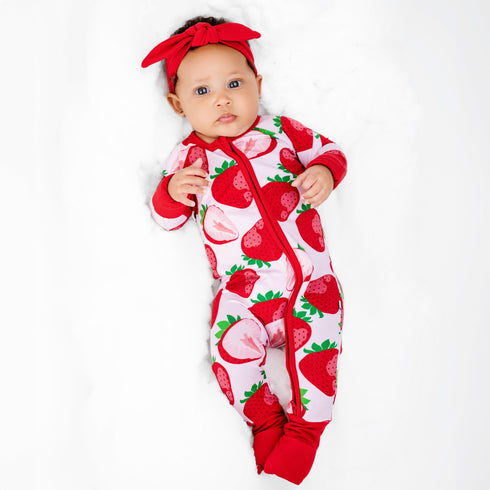 berry-sweet-strawberry-romper Big Dreams Little Jammie Session Sophia's Style-1