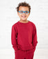 burgundy-kids-jogger-set Big Dreams Little Jammie Session Sophia's Style-3