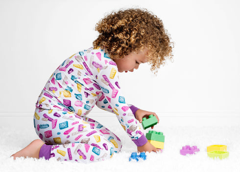 block-party-purple-long-sleeve-pjs Big Dreams Little Jammie Session Sophia's Style-2