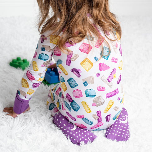 block-party-purple-romper Big Dreams Little Jammie Session Sophia's Style-7