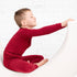 burgundy-long-sleeve-pjs Big Dreams Little Jammie Session Sophia's Style-3