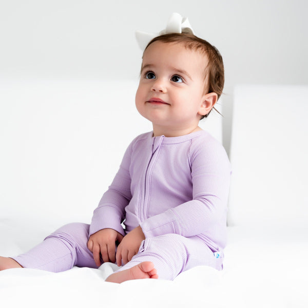 lavender-ribbed-romper Big Dreams Little Jammie Session Sophia's Style-1