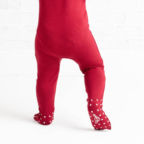 burgundy-romper Big Dreams Little Jammie Session Sophia's Style-5