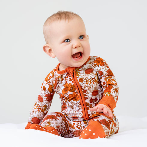 falling-for-florals-romper Big Dreams Little Jammie Session Sophia's Style-1