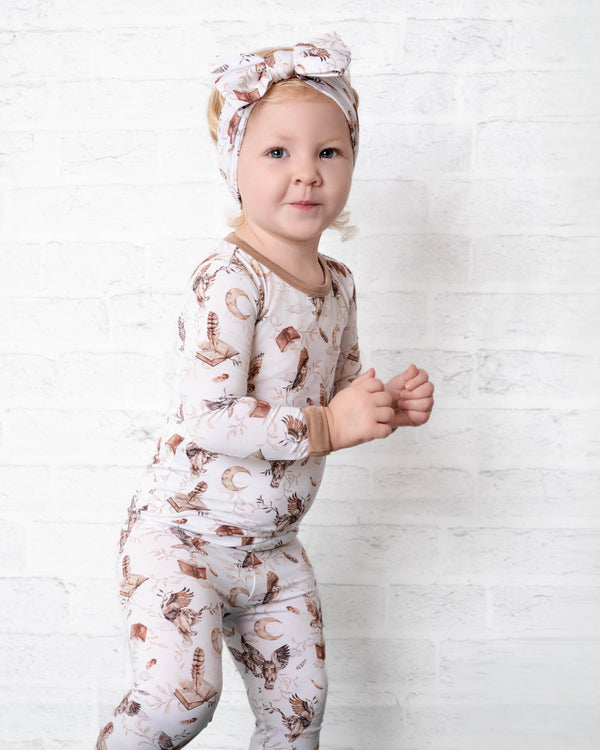 feathers-and-fables-owl-tencel™-modal-long-sleeve-pjs Big Dreams Little Jammie Session Sophia's Style-1