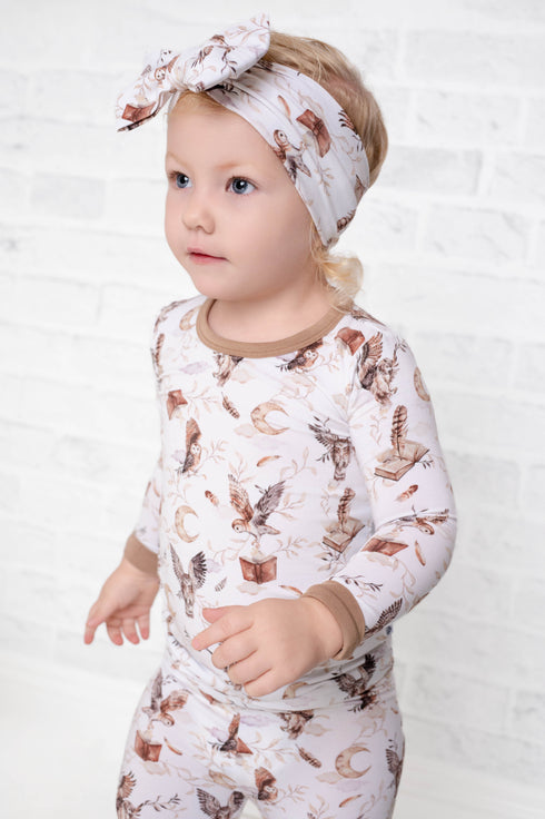 feathers-and-fables-owl-tencel™-modal-long-sleeve-pjs Big Dreams Little Jammie Session Sophia's Style-4