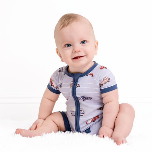 classic-cruisers-car-short-sleeve-romper Big Dreams Little Jammie Session Sophia's Style-2