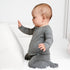 heather-gray-ribbed-romper Big Dreams Little Jammie Session Sophia's Style-6