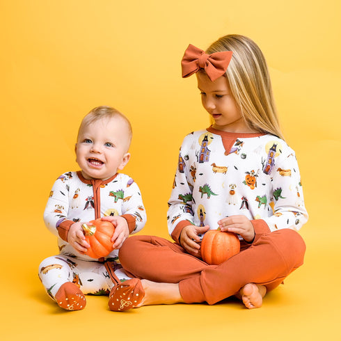 howl-o-ween-dog-kids-jogger-set Big Dreams Little Jammie Session Sophia's Style-3