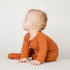 rust-orange-ribbed-romper Big Dreams Little Jammie Session Sophia's Style-2