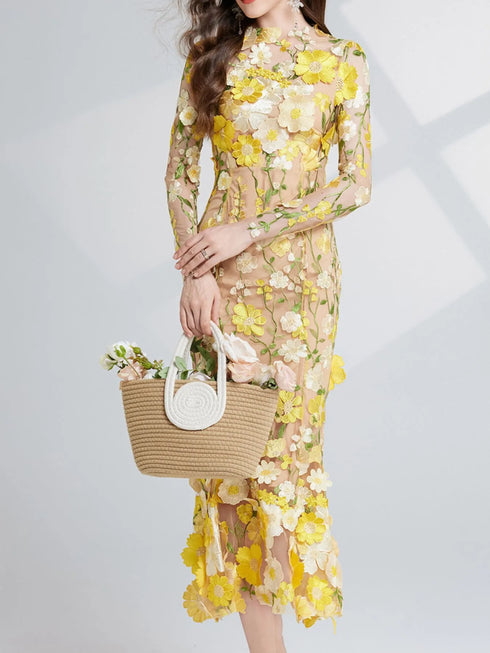 floral-embroidered-mesh-long-sleeve-midi-dress-OhSoStyled-Sophia's-Style-18