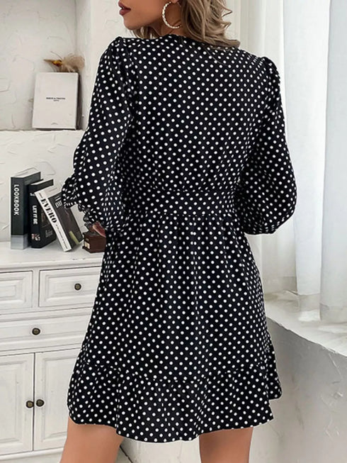 polka-dot-wrap-mini-dress-OhSoStyled-Sophia's-Style-4