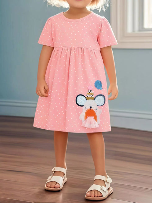 childrens-round-neck-cartoon-polka-dot-dress-ohso-kids-sophias-style-2