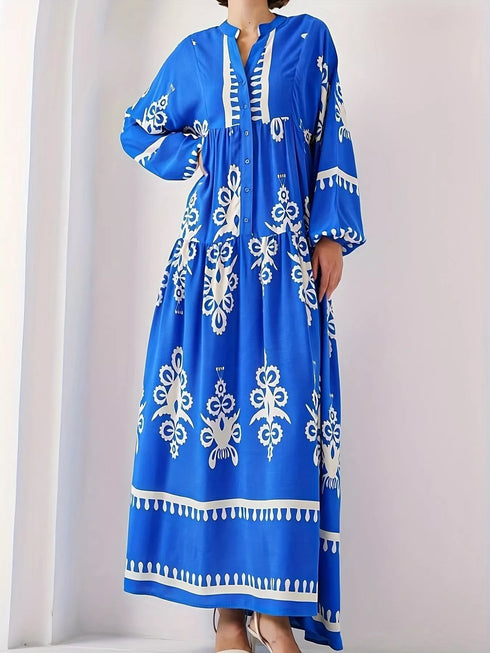 bohemian-print-long-sleeve-maxi-dress-OhSoStyled-Sophia's-Style-1