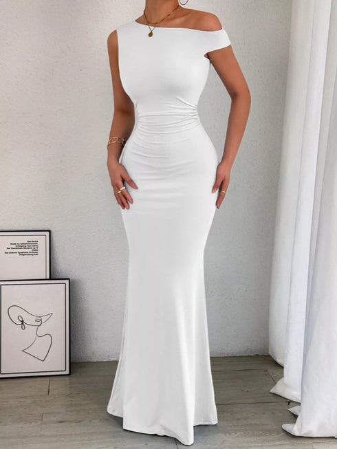 one-shoulder-ruched-bodycon-maxi-dress-OhSoStyled-Sophia's-Style-11
