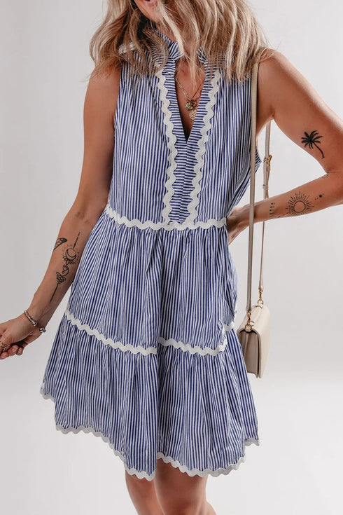 stripe-sleeveless-notched-ric-rac-mini-dress OhSoStyled - Sophia's Style in Light Blue-3