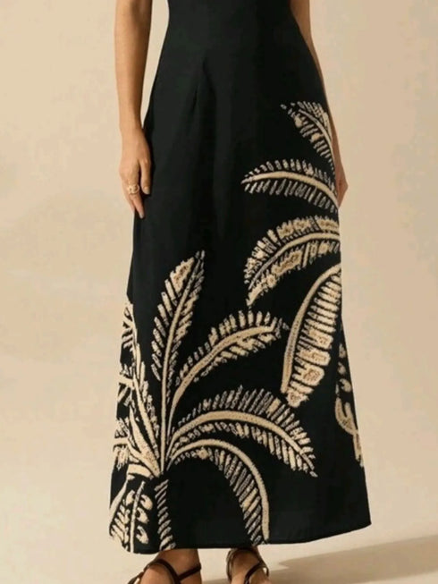 printed-sleeveless-maxi-dress-OhSoStyled-Sophia's-Style-4