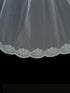 Beaded Scallop Edge Girls Veil
