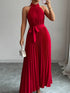 pleated-halter-neck-tie-waist-maxi-dress-OhSoStyled-Sophia's-Style-1
