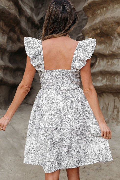 floral-print-pipping-trim-ruffled-cap-sleeve-mini-dress OhSoStyled - Sophia's Style-2