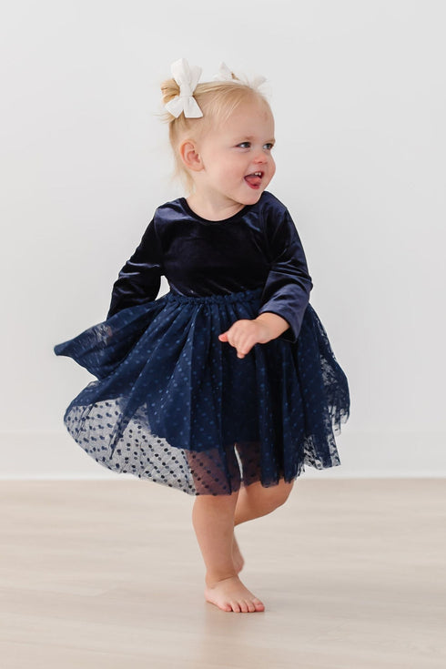 light-navy-velvet-tutu-dress Mila &  Rose - Sophia's Style--2T--3