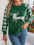 reindeer-plaid-round-neck-long-sleeve-sweater-Sophia's Style-16