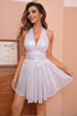 sequin-halter-neck-mini-dress Sophia's Trends - Sophia's Style-White-L