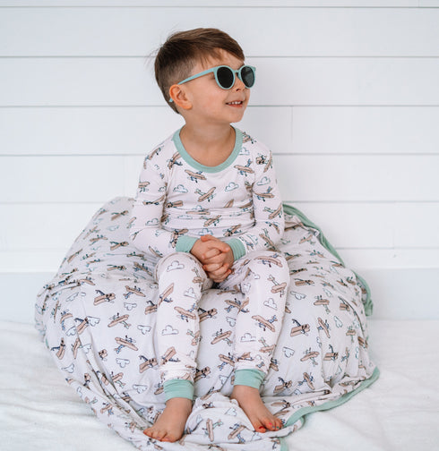 plane-fun-dream-set Dream-Big-Little-Co-pajama-baby-blanket