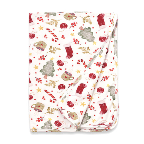holiday-baby-stroller-blanket-soft-bamboo-christmas-wrap-noel Sophia's StyleBaby Blankets-1
