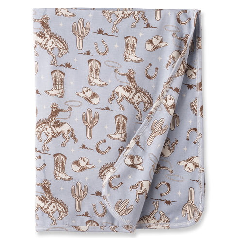 wild-wrangler-blue-western-baby-boy-bamboo-stroller-blanket-Sophia's Style-2