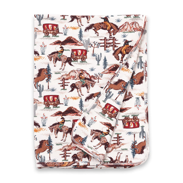 cowboy-western-spirit-baby-boy-bamboo-stroller-blanket-Tesa Babe at Sophia's StyleBaby Blankets-1