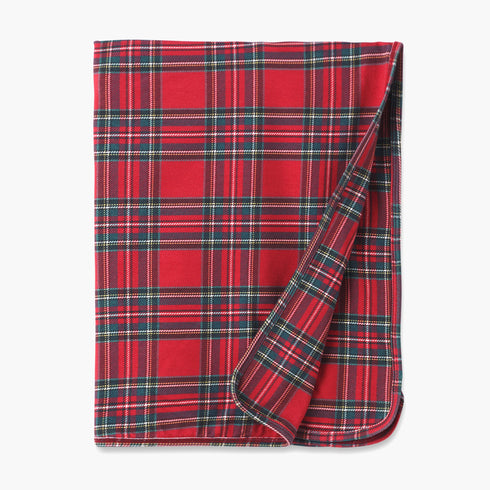 christmas-bamboo-baby-stroller-blanket-classic-red-tartan-plaid Sophia's StyleBaby Blankets-1