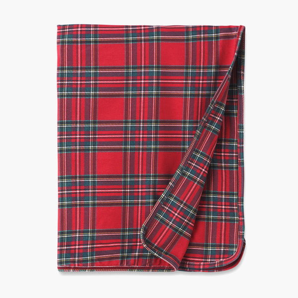 christmas-bamboo-baby-stroller-blanket-classic-red-tartan-plaid Sophia's StyleBaby Blankets-1