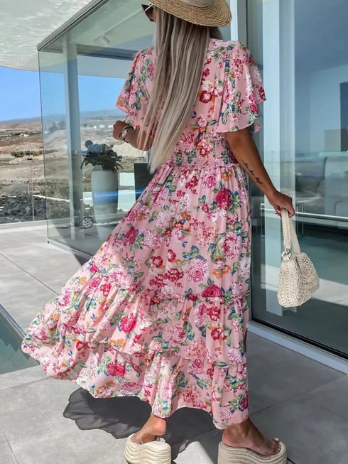 floral-print-flutter-sleeve-maxi-dress-OhSoStyled-Sophia's-Style-2