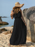 v-neck-tie-shoulder-crochet-maxi-dress Sophia's Trends - Sophia's Style--