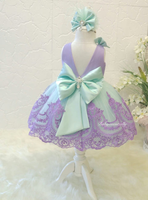 Alana Dress Mint & Lavender