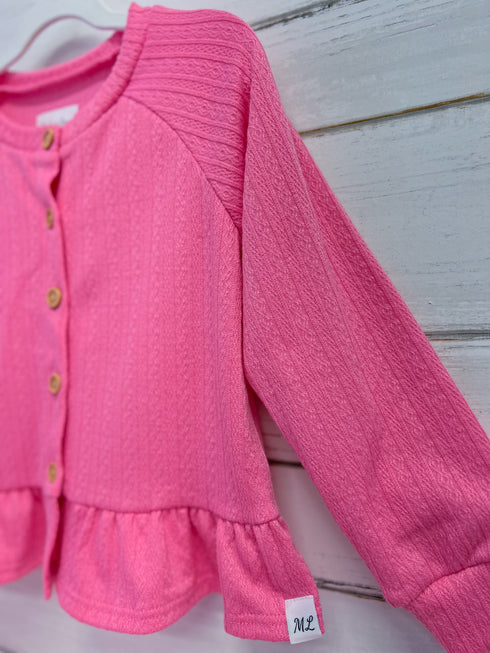 spring-ruffle-cardigan-white-pink-lavender-makena-lane - Sophia's Style -4