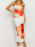 floral-print-strapless-bodycon-maxi-dress-OhSoStyled-Sophia's-Style-1