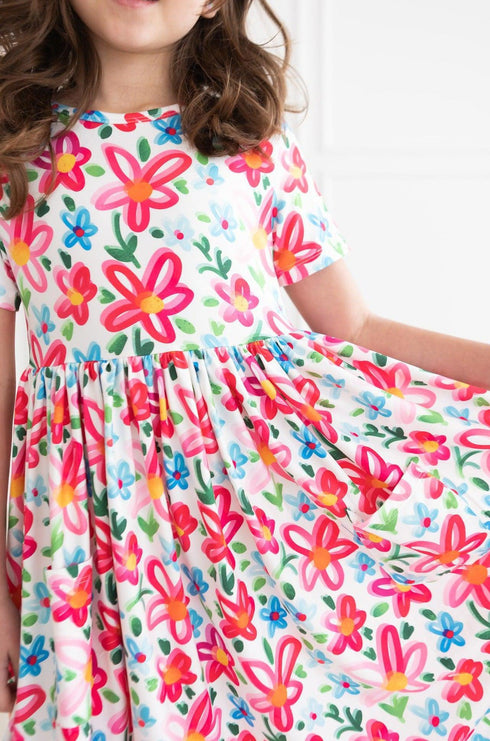 neon-floral-s-s-pocket-twirl-dress Mila & Rose - Sophia's Style--4T--5