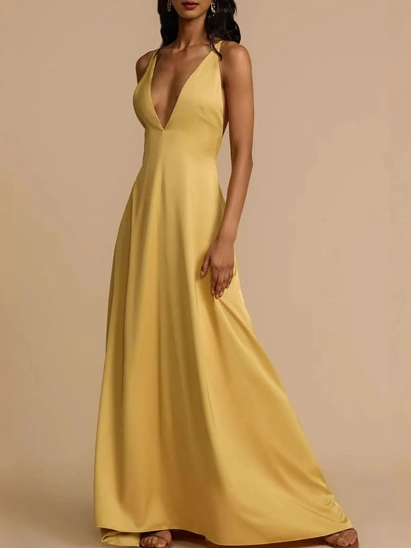 deep-v-neck-maxi-dress-OhSoStyled-Sophia's-Style-1