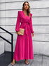 pleated-surplice-tie-waist-maxi-dress Sophia's Trends - Sophia's Style--