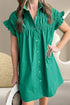 collared-neck-flounce-sleeve-dress-Sophia's Style-1