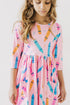 color-crayons-3-4-sleeve-pocket-twirl-dress Mila & Rose - Sophia's Style-2