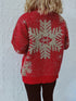Christmas Snowflake Round Neck Sweater