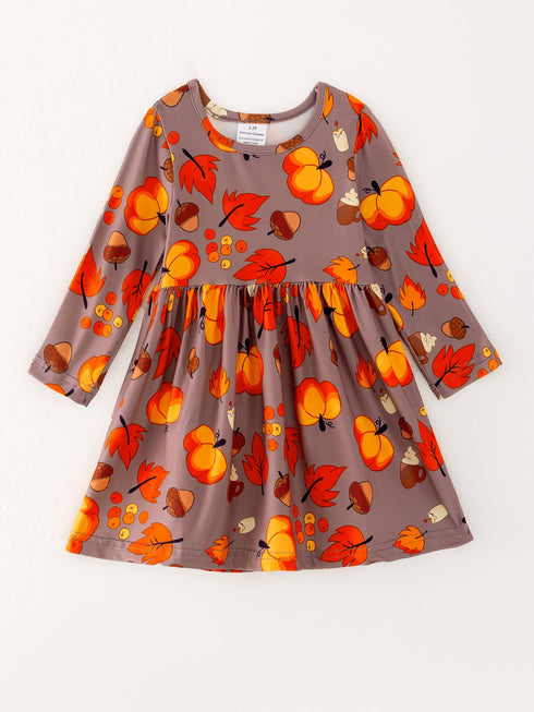 fall-autumn-leaves-pine-cone-stripe-print-girls-dress-sophias-styleDress-1