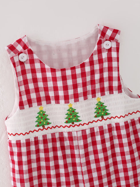 christmas-tree-smocking-embroidered-boys-romper Sophia's Style-4