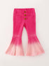 pink-gradient-denim-flared-pants Rylee Faith Designs - Sophia's StylePants-1