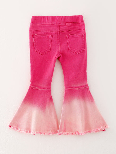 pink-gradient-denim-flared-pants Rylee Faith Designs - Sophia's Style-4